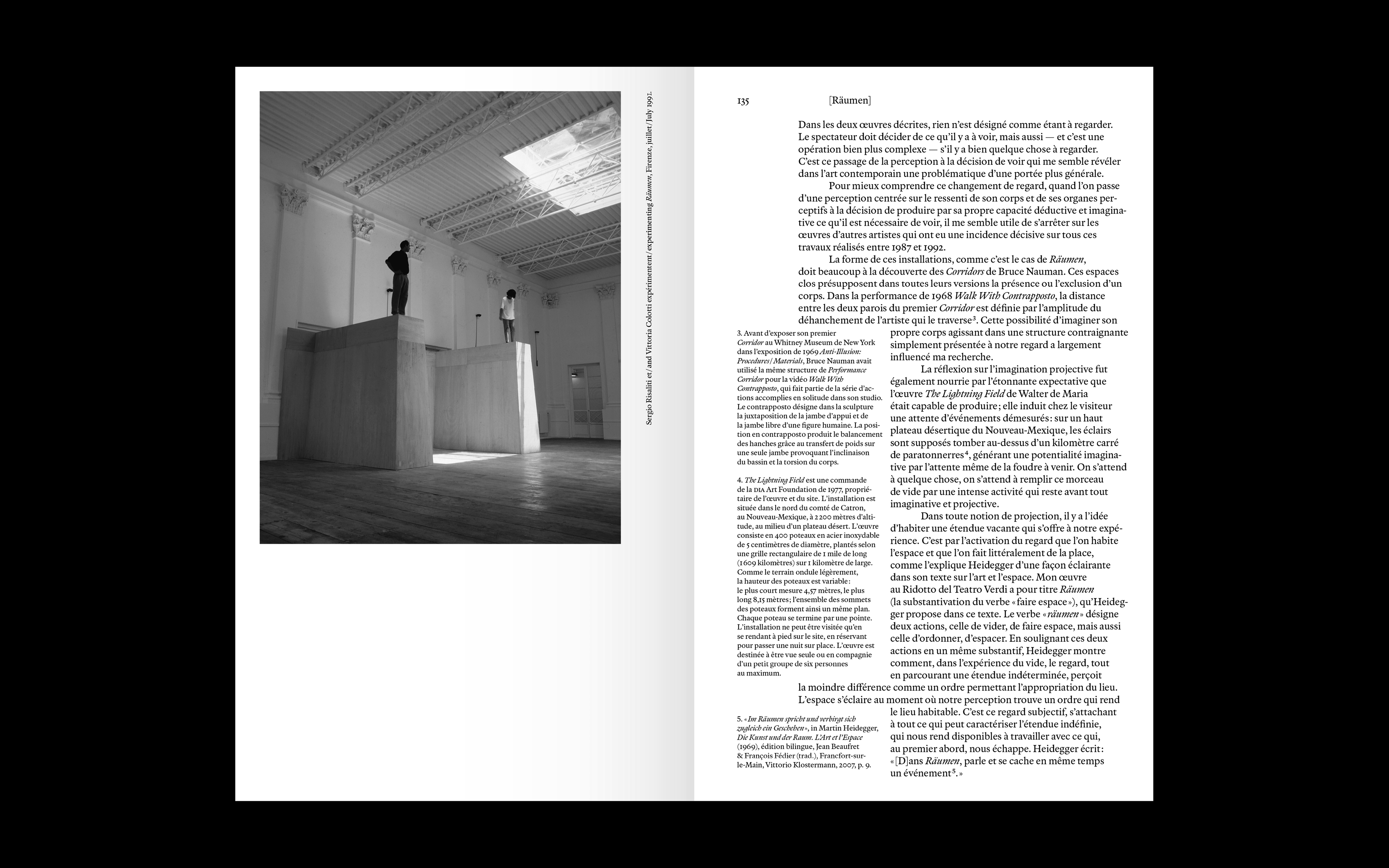 Horizon des formes, langues vivantes de l'art contemporain, double spread page