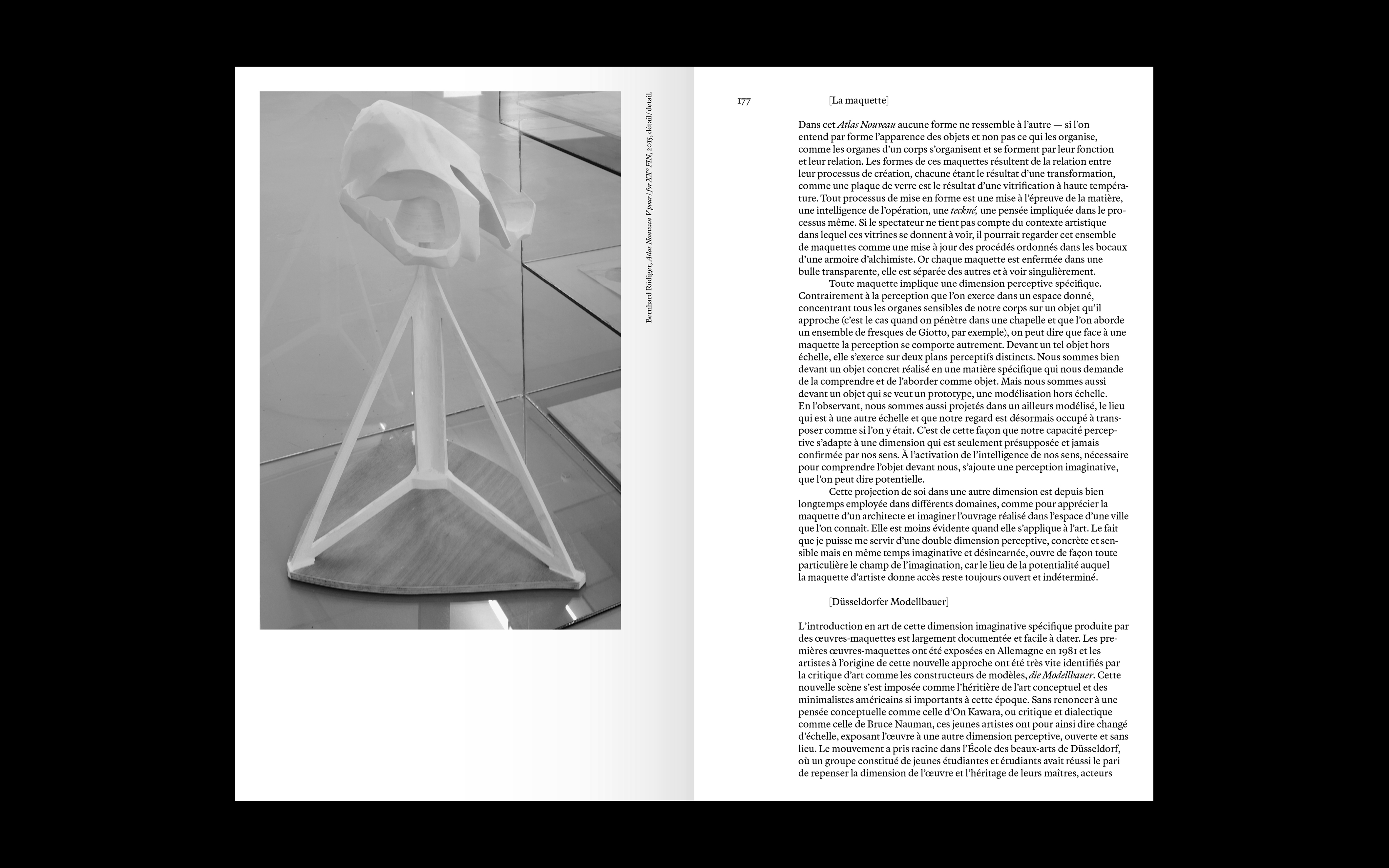 Horizon des formes, langues vivantes de l'art contemporain, double spread page