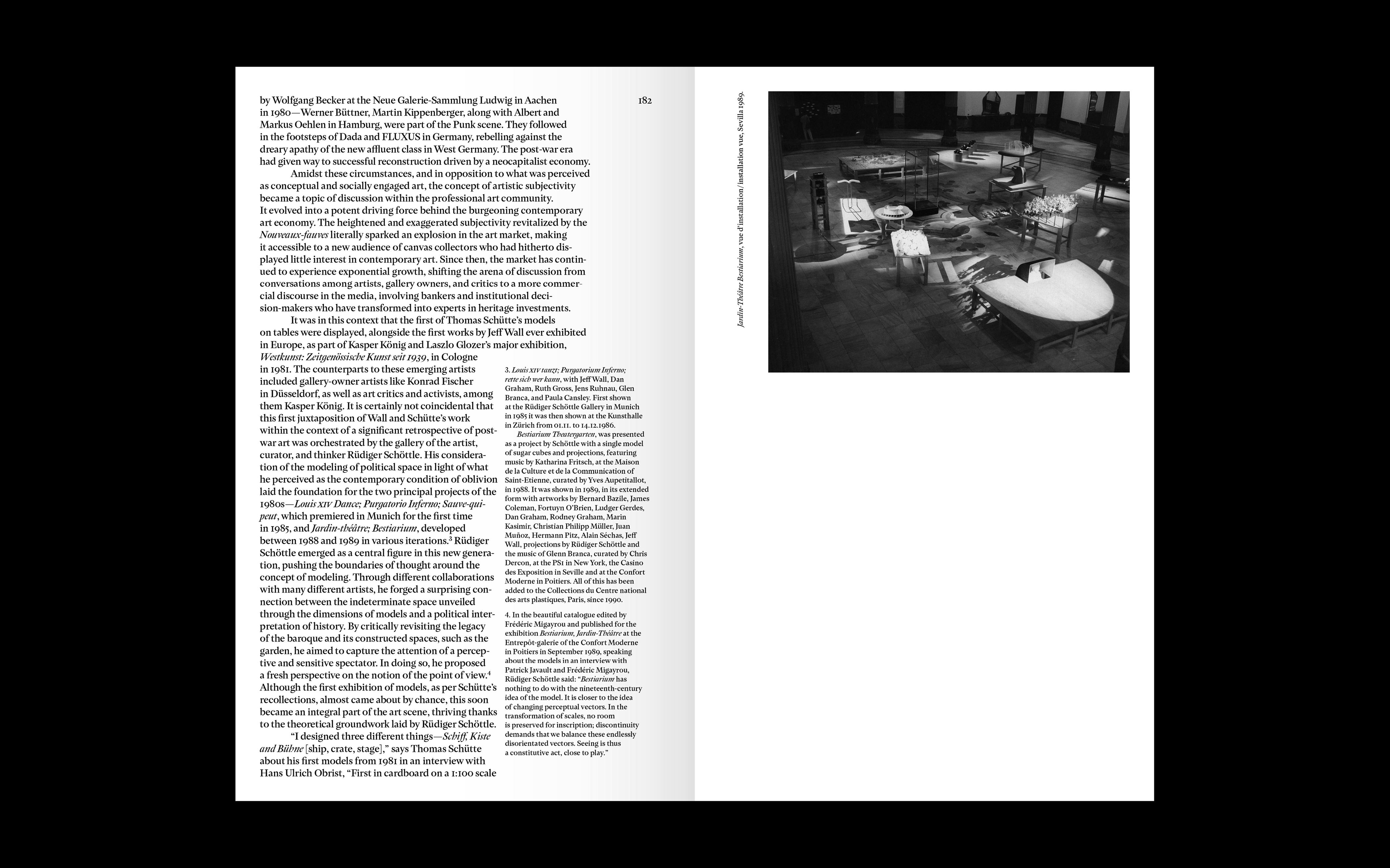 Horizon des formes, langues vivantes de l'art contemporain, double spread page