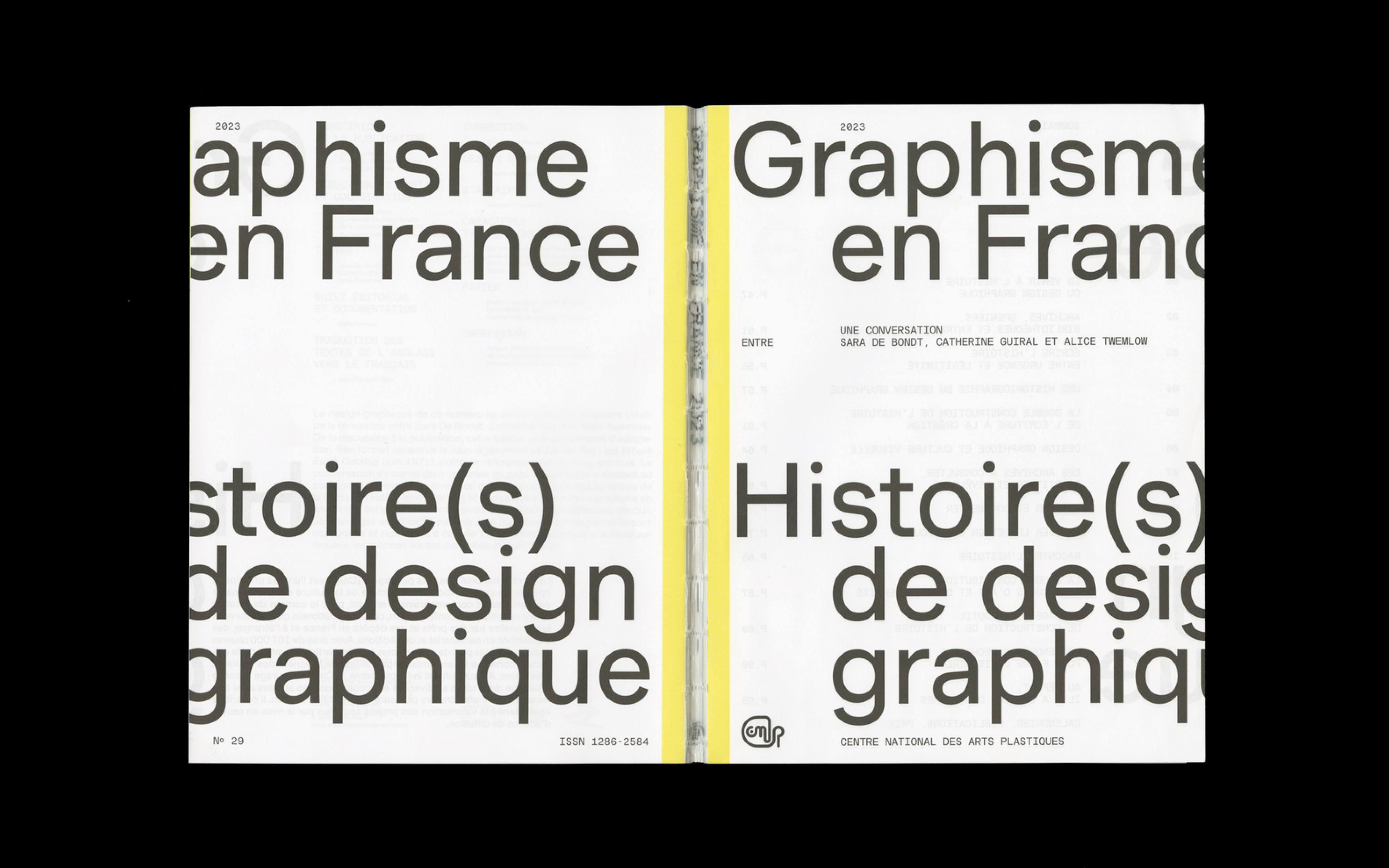 Graphisme en France, double spread