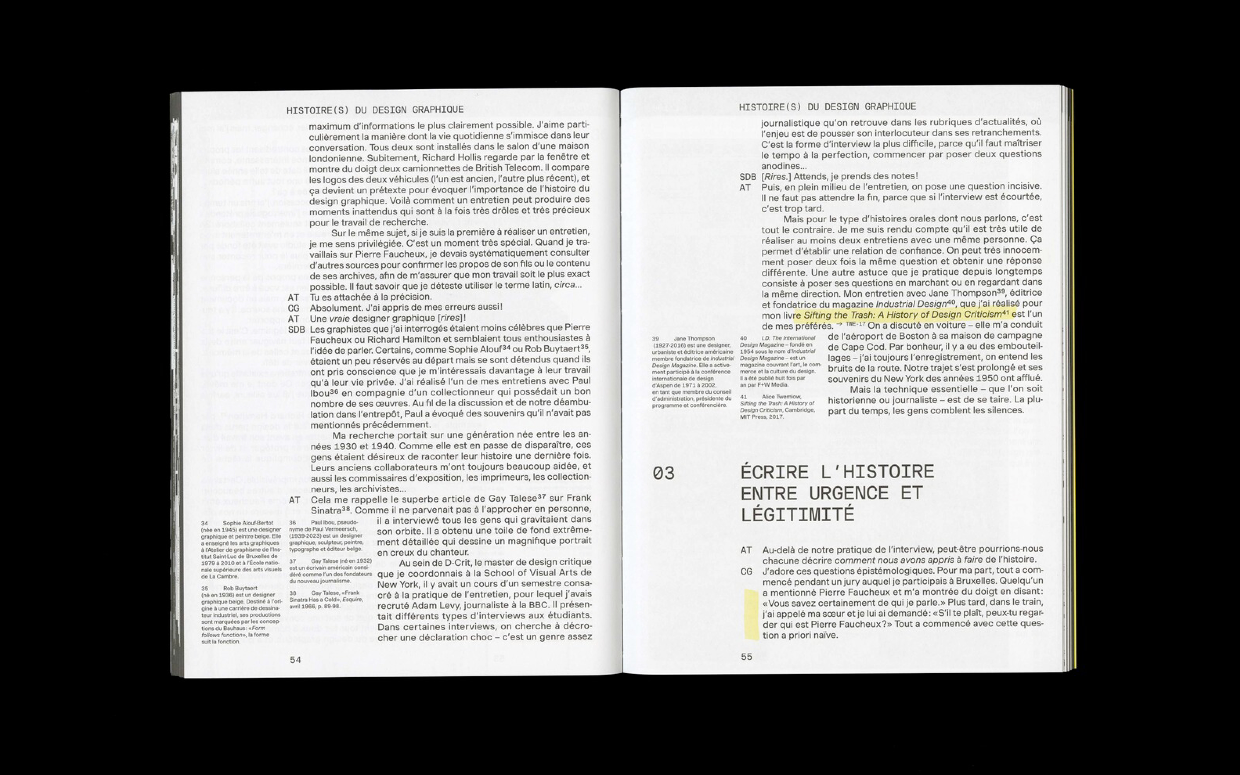 Graphisme en France, double spread
