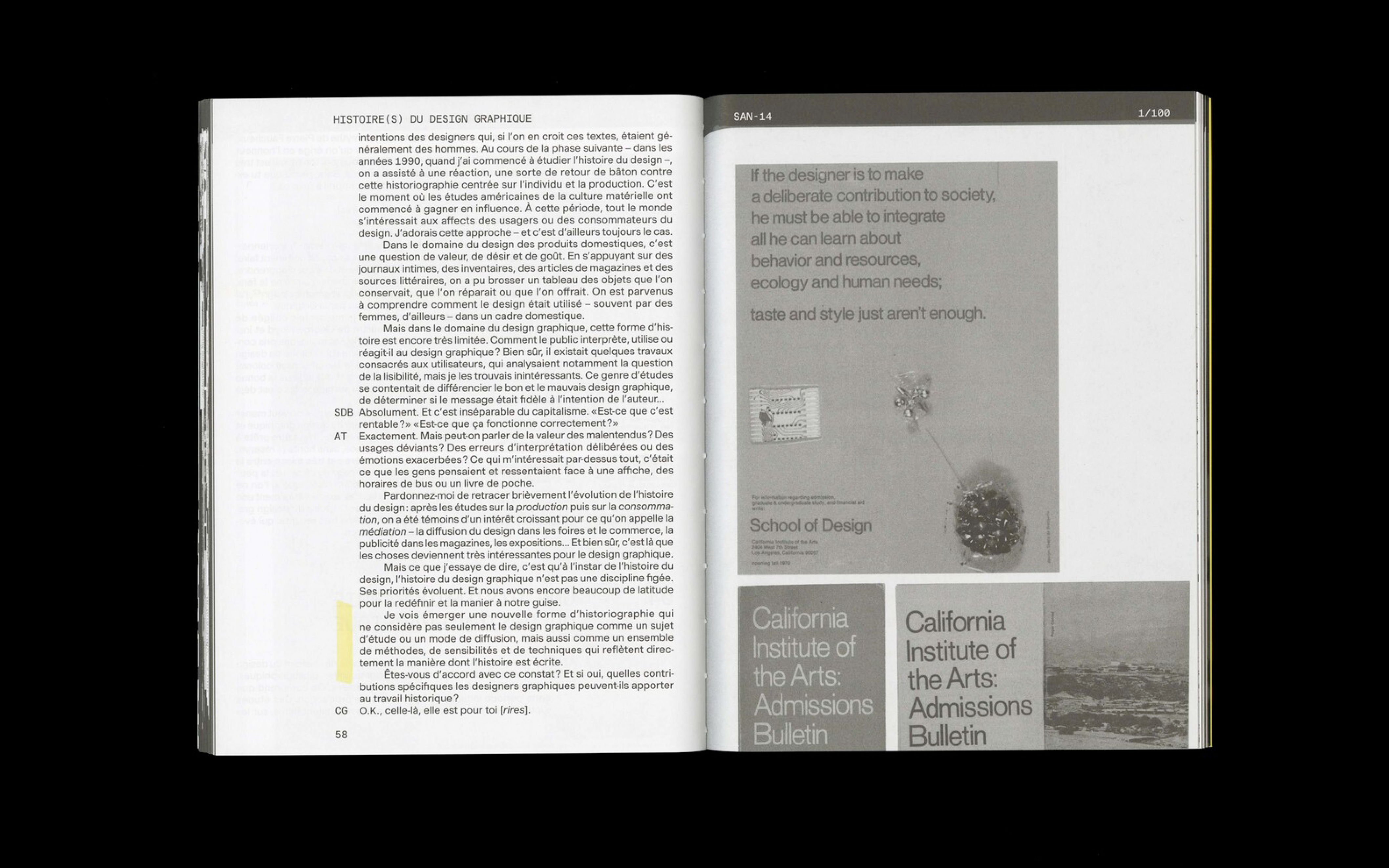 Graphisme en France, double spread